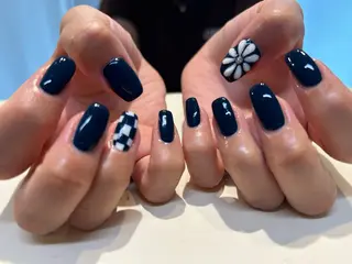 ネイル mellow:ｸﾙﾐ ﹡˖˟༝🎀˖˟ ༝のネイルデザイン