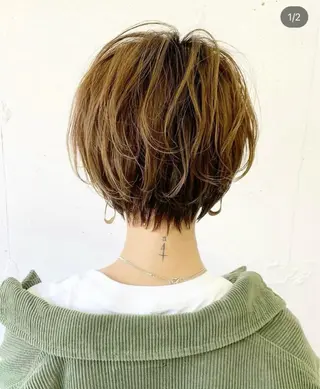 ショート パーマ 似合わせカット /宮本セナのヘアスタイル