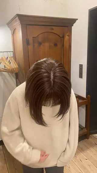 ミディアム カラー 透明感カラー 🦙なりたりみのヘアスタイル