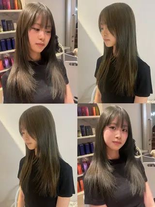 ロング 長沼ゆうか /レイヤーカットのヘアスタイル