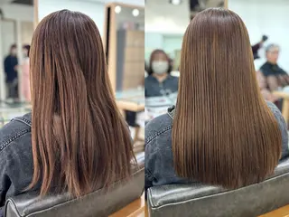 ロング カラー パーマ ヘアアレンジ メンズ キッズ 骨格レイヤーカット 🌿美髪縮毛矯正のヘアスタイル