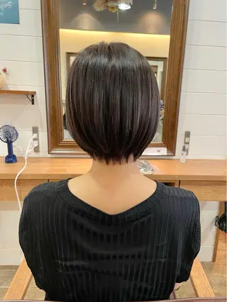 ショート ショート/ボブ/ メンズ/縮毛矯正のヘアスタイル