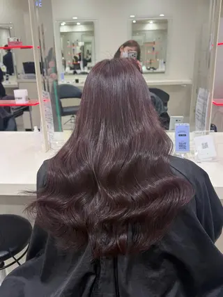 セミロング 🎀🫧透明感 ピンクラベンダー💟のヘアスタイル