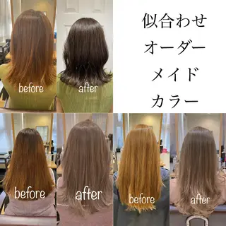 ミディアム パーソナルカラー lapiax阿部のヘアスタイル