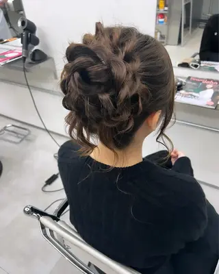 ロング ヘアアレンジ 田口 莉奈のヘアスタイル