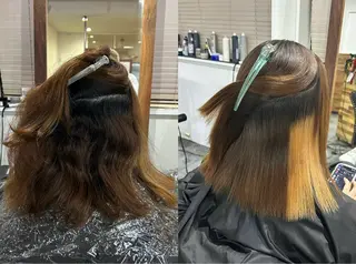 セミロング パーマ 👑松山ストレート/ メンズヘア/龍仁👑のヘアスタイル