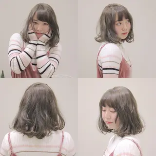 ミディアム 柳澤 興輝のヘアスタイル