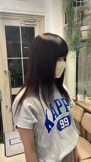 セミロング じゅわっと暖色カラー 🍊Moemiのヘアスタイル