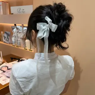 セミロング ヘアアレンジ ✨カチモリ✨レイヤー 韓国ヘア🇰🇷ゆいのヘアスタイル