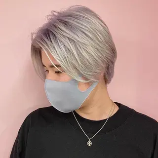 ショート カラー ✨髪質改善縮毛矯正✨ 宇田川修平のヘアスタイル
