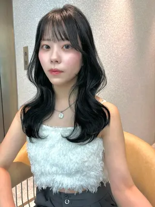 ロング カラー 香月 元希のヘアスタイル