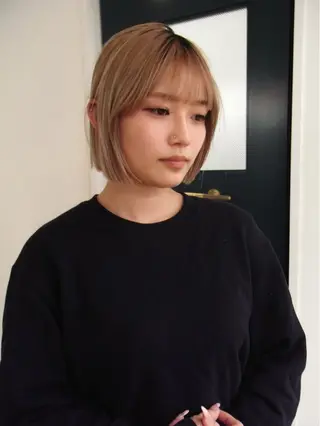 ショート YUUKI/ウルフ .ボブパーマのヘアスタイル