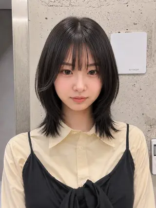 ミディアム カットモデル募集/ 表参道/原宿/ことねのヘアスタイル