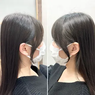 セミロング カラー 柳井 健太のヘアスタイル