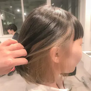 ミディアム カラー ヘアアレンジ 表参道/さあ や/大人ナチュラルのヘアスタイル