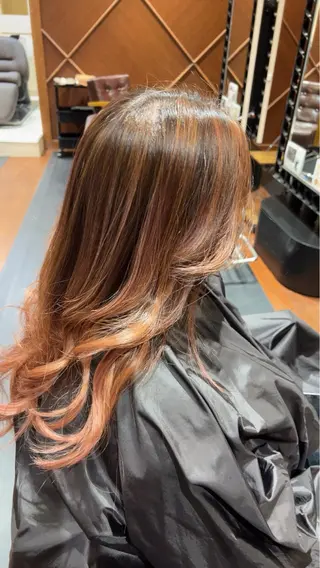 セミロング 安藤 伸一のヘアスタイル