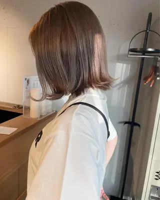 ミディアム カラー 東 みのりのヘアスタイル
