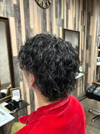 パーマ メンズ パーマ職人🔥/短髪 執行役員/YUTAのヘアスタイル