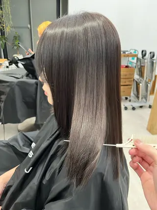 ミディアム カラー 赤み消しカラー/ ナチュラル/トモキのヘアスタイル