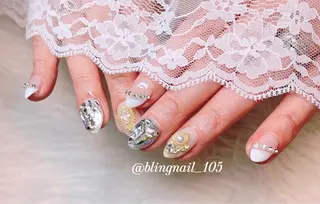 ネイル 23時まで❤︎韓国、 ワンホンネイルのネイルデザイン