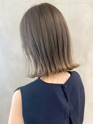 ミディアム カラー パーマ ヘアアレンジ ITbyALBUM 中野店のヘアスタイル