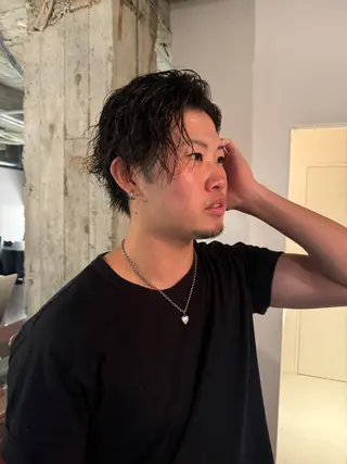 ショート パーマ 森田 鴻之介のヘアスタイル