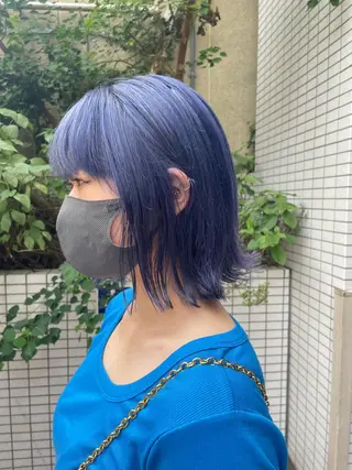 ミディアム カラー パーマ ☀️海外レイヤー 🇺🇸/ヒナコのヘアスタイル