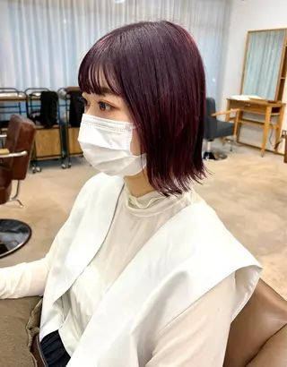 ショート 🎀京都暖色/ 艶髪縮毛/funaのヘアスタイル