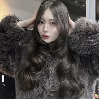 カラー ロング 韓国ヘア💖Wカラー 💖透明感カラー💖のヘアスタイル