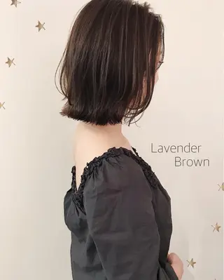 ミディアム カラー 市川 千夏のヘアスタイル