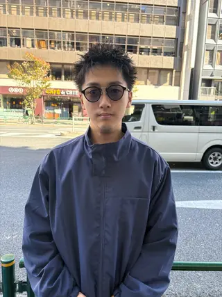 ショート パーマ メンズ 💈メンズ短髪特化 ✂︎伊藤大輝💈のヘアスタイル