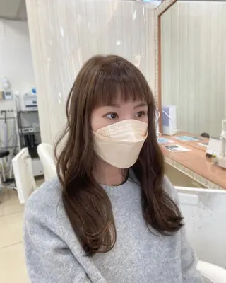 ロング カラー 具志 真理子のヘアスタイル