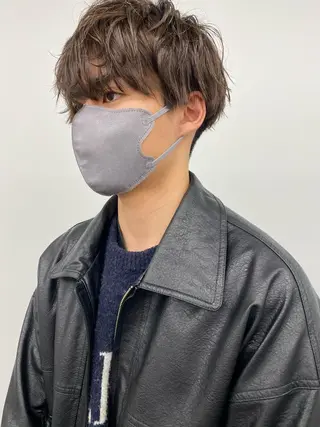 カラー メンズ 寒河江 友花のヘアスタイル