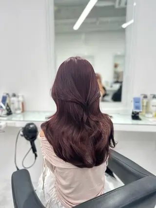 セミロング カラー ❄最強かわいいカラー ❄️MINA❄️のヘアスタイル