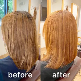 ミディアム カラー 髪質改善特化KIZU /艶髪研究（京都）のヘアスタイル