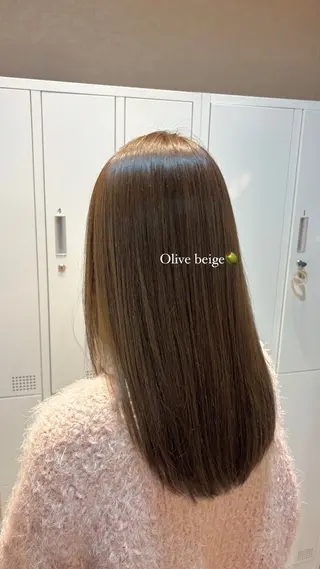 セミロング 透明感カラー🤎/ ツヤカラー/さくらのヘアスタイル