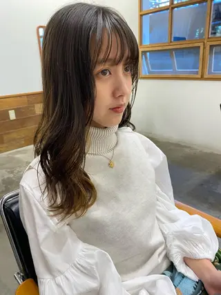 ロング 舟山 瑛太郎のヘアスタイル
