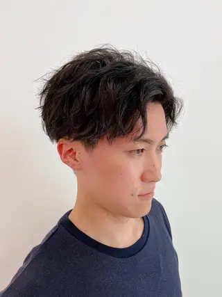 ショート パーマ メンズ 🏆メンズヘア特化 🥇代表りんぺーのヘアスタイル