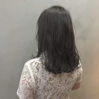 セミロング カラー ヘアアレンジ 早瀬裕之 パーマのヘアスタイル