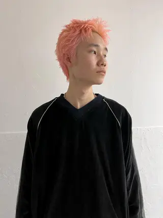 ショート カラー メンズ メンズ専門ブリー チカラー⚡️リュウジのヘアスタイル