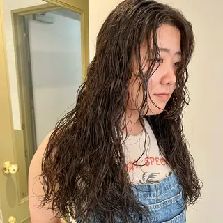 ロング パーマ メンズカット /パーマ🍀田畑玖音のヘアスタイル