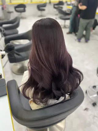 ロング カラー パーマ ヘアアレンジ メンズ キッズ 💖横浜ブリーチなし 💖MIHOのヘアスタイル