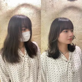 セミロング セキネ シュウヘイのヘアスタイル