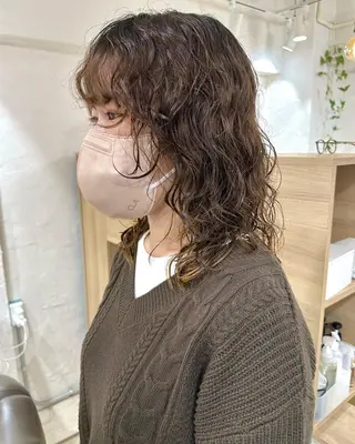 ショート カラー パーマ 銀座No.1髪質改善 縮毛矯正/本木のヘアスタイル