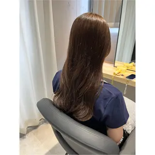 ロング カラー 木下 実優のヘアスタイル