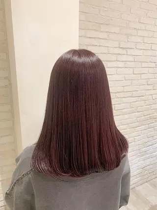 セミロング カラー シールエクステ横浜 🐏☁️miminaのヘアスタイル