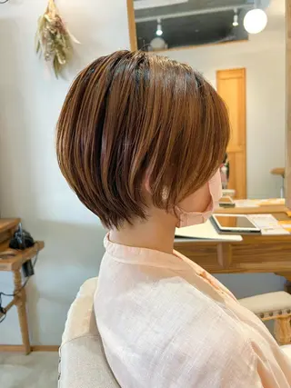 ショート ぱつボブ/ ショート/YUKIのヘアスタイル