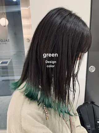 セミロング カラー RINA🧤 デザインとボブのヘアスタイル