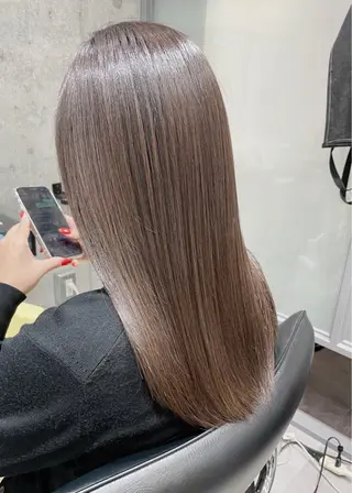 ロング カラー ドライ カット✂️髪質改善のヘアスタイル