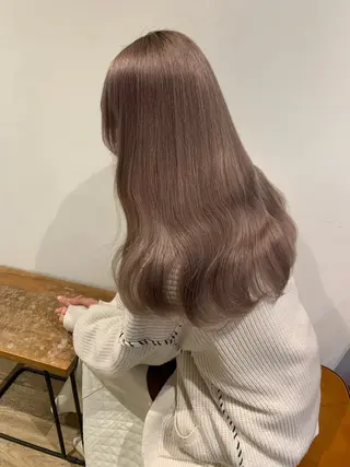 ロング カラー ヘアアレンジ Himawari♡ 柔らかいカラーのヘアスタイル